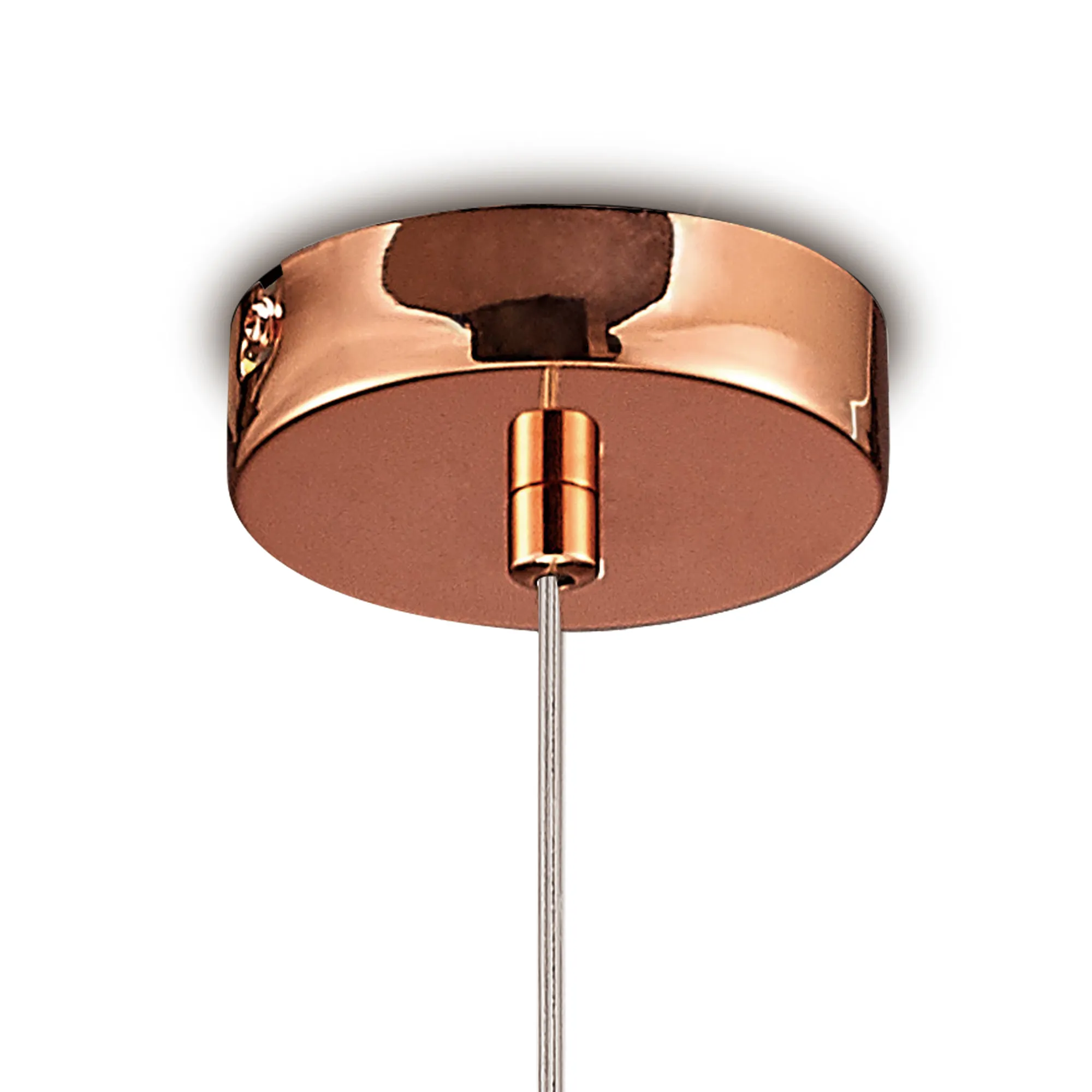 Regina Glass Pendant 1 Light Copper D0107  Deco Regina
